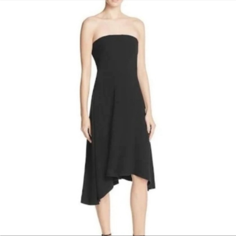 Theory brand new with tag Trelle Rosin crepe black dress size 2